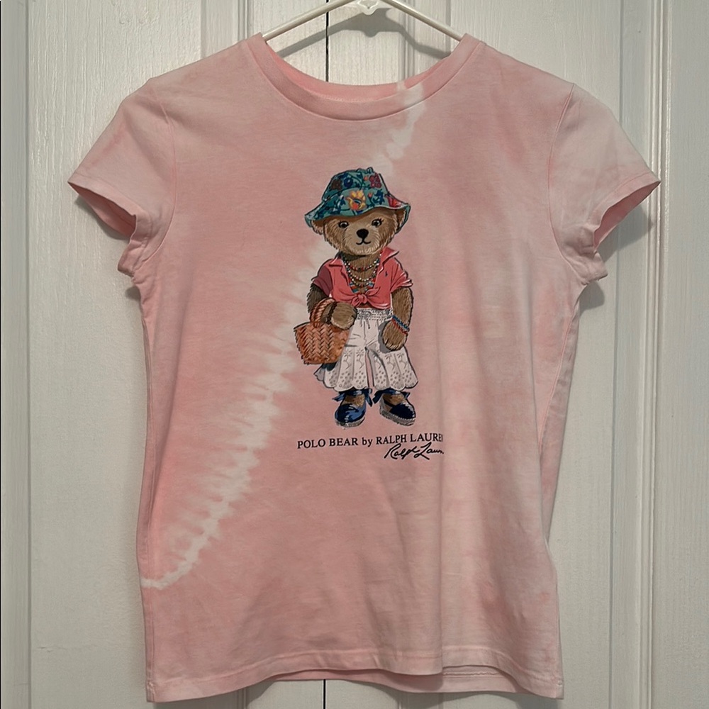 Ralph Lauren Kids Light Pink Polo Bear Tee